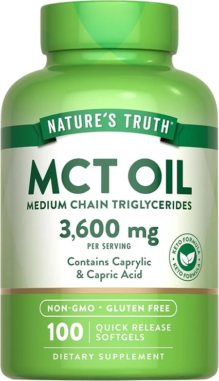 MCT Oil 3600mg - 100 Softgels